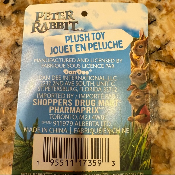 Peter Rabbit Plush Bunny Beatrix Toy Stuffed Animal 2025 with red Jacket… - Picture 7 of 7